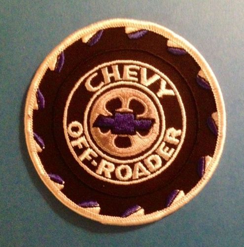 Vintage 1970&#039;s chevy chevrolet off roader car club jacket seat cover patch crest