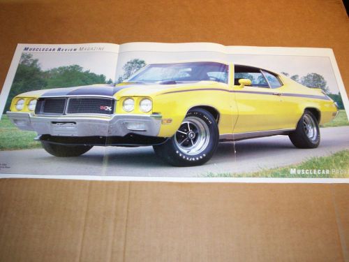 70 1970 buick stage 1 455 gsx foldout magazine poster &amp; article