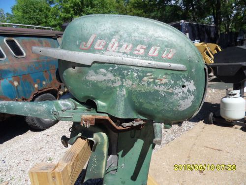 Early 1950&#039;s 25 hp johnson outboard motor not running you pick up