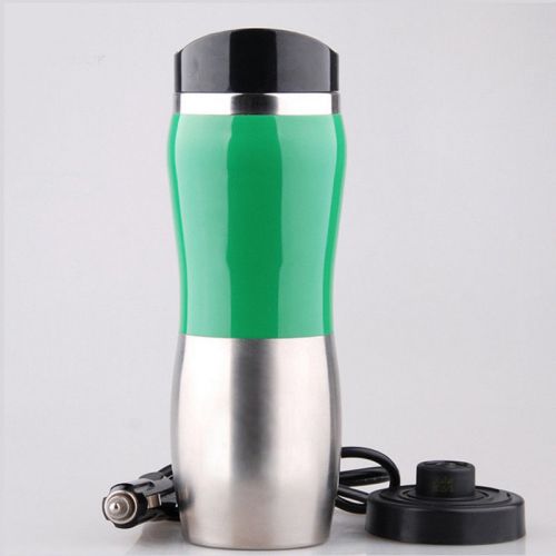Portable car 12v stainless steel kettle boil cup warm hot water 100° heater new*