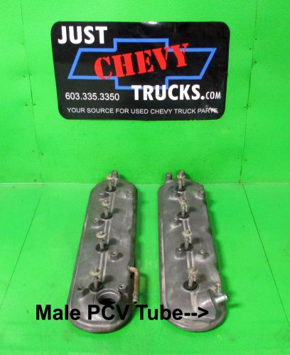 Chevy ls silverado sierra oem ls valve covers with bolts &amp; gaskets pair male pcv