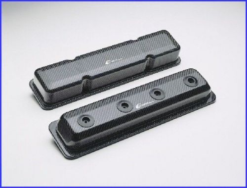 Real carbon fiber small block cheverolet valve covers - standard bolt pattern