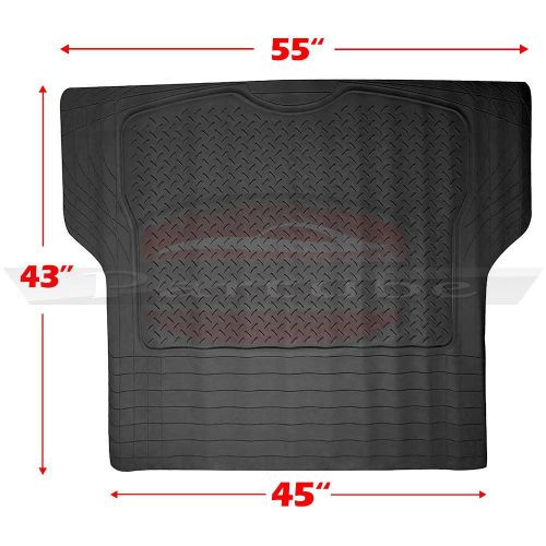 Trunk cargo floor mats for cars all weather rubber heavy duty auto liners