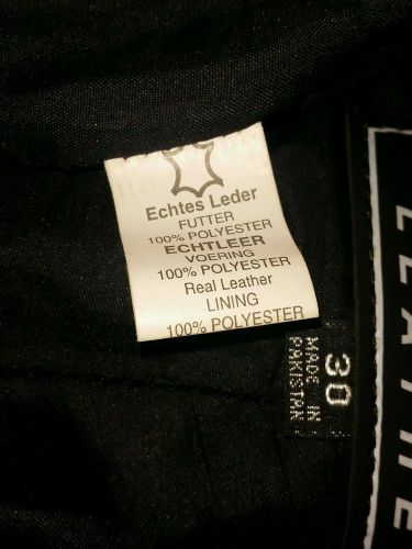 Echtes leder men&#039;s black lined leather motorcycle pants