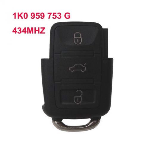 Remote key head 3 button 434mhz 1k0959753g for volkswagen seat skoda