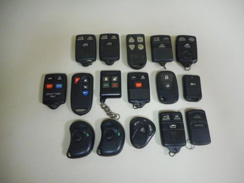 Locksmith lot of 16 chrysler pontiac buick keyless remotes