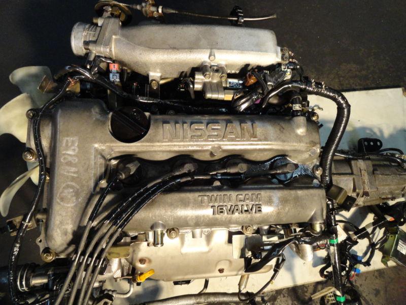 Jdm nissan 240sx silvia s14 sr20de  engine 5speed rwd transmission ecu, wiring