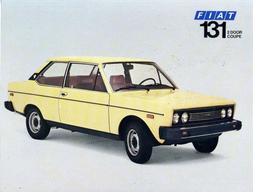 Fiat 131 2 door coupe 1976 dealer brochure