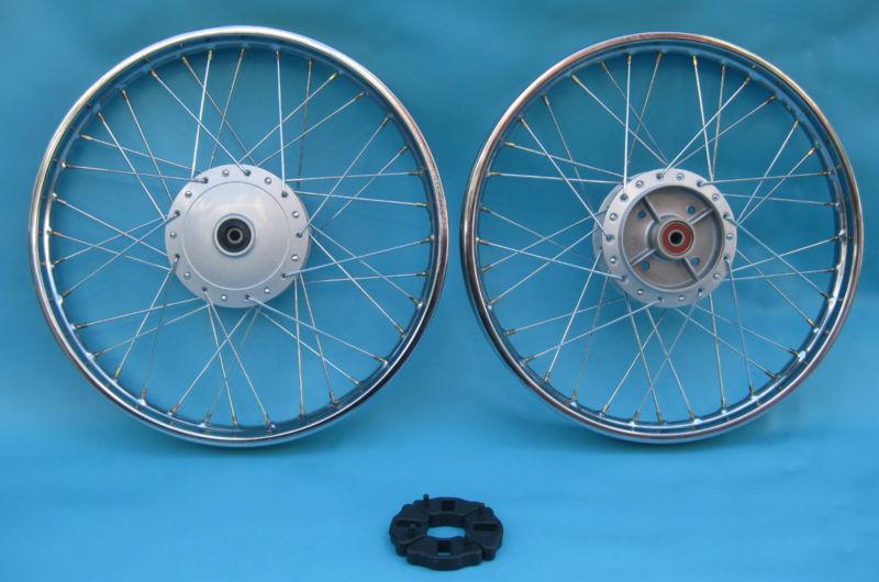 Honda c50 c70 c90 cd50 1.4x17 inches front & rear wheel complete set- brand new