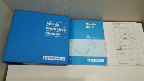 1994 mazda rx-7 rx7 workshop shop service repair manual set + wiring diagrams