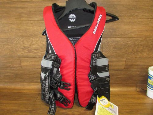 Seadoo jet ski brand new life jacket red adult small 2854590430