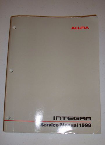 1998 acura integra original oem factory dealer service manual