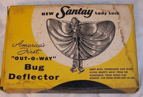 Santay lady luck bug deflector nos in box 1950s automobilia