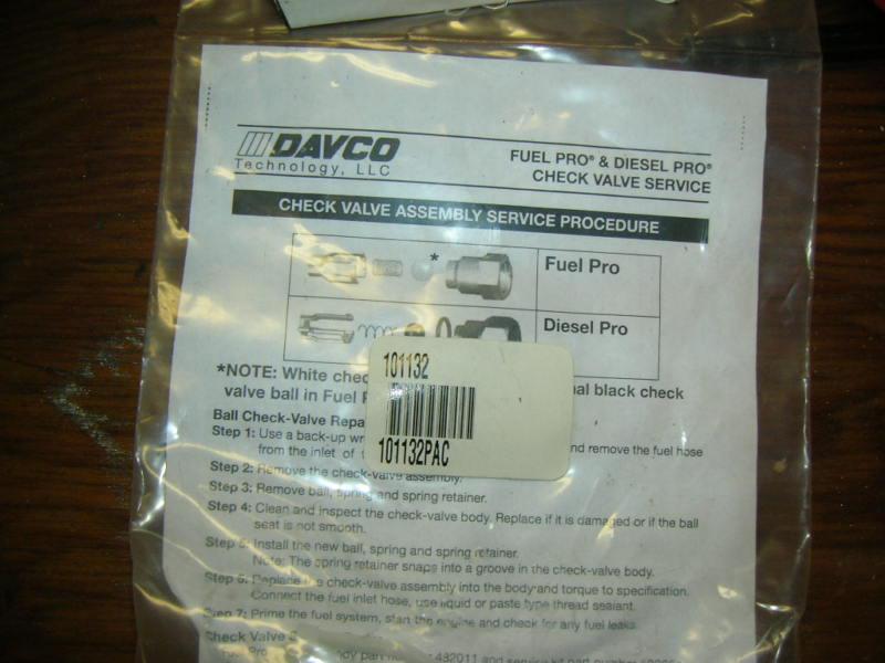 Davco 101132 101132pac check valve assembly fits pro 382  peterbilt kenworth