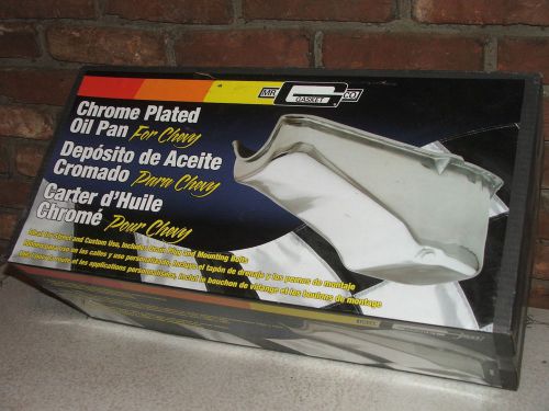 New in box mr. gasket #9426 chrome plated oil pan for chevy