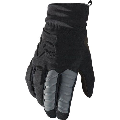 Fox racing mens forge black adult mtb dh mx atv cold weather riding gloves