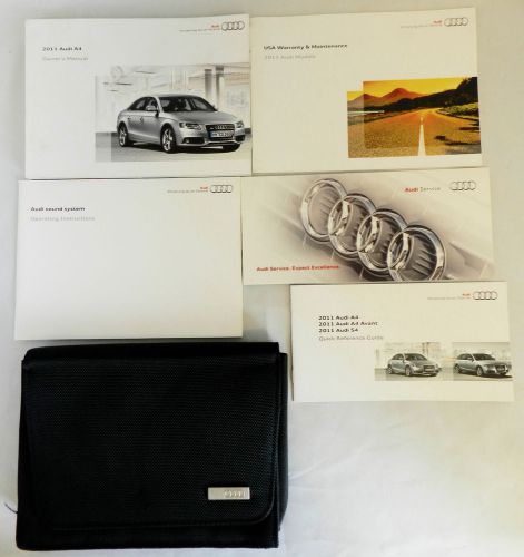 2011 audi a4 saloon handbook owners manual with case