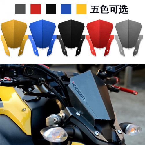 Aluminum windshield windscreen for yamaha mt07 2013 2014 2015 motorcycle 4 color