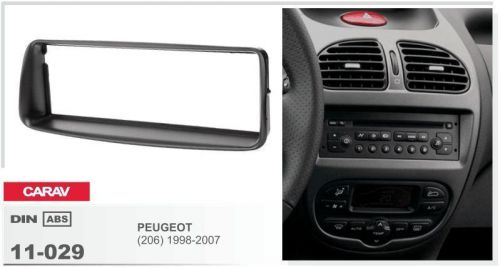 Carav 11-029 1din car radio dash kit panel for peugeot (206) 1998-2007