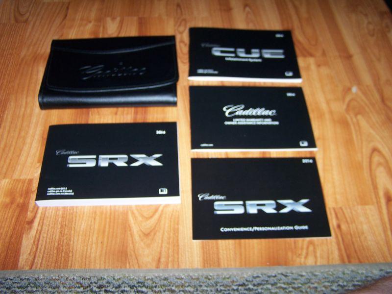 2014 cadillac srx with navigation owners manual set with case free shipping