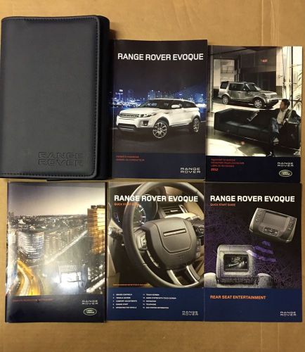 2012 range rover evoque owner&#039;s manual with case