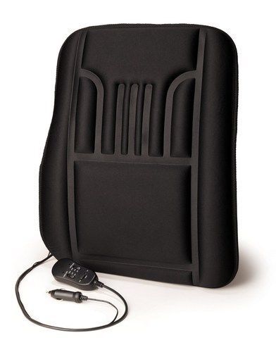 Roadpro rp-1241hm black 12v heated and massaging back car seat cushion, new