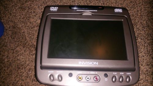 Invision hmd-0701bx rear seat headrest dvd monitor player