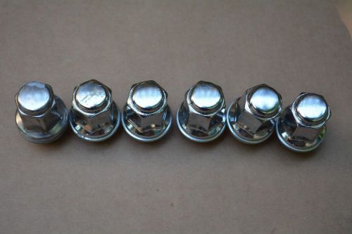 Set of 6 toyota lexus scion wheel lug nuts chrome genuine oem 12x1.5