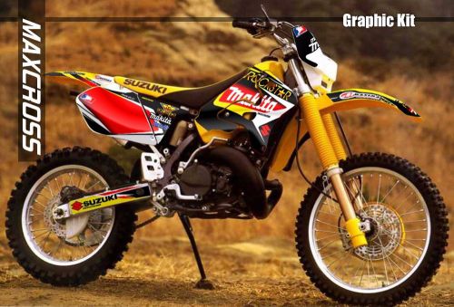 Suzuki rmx250s 1996-2001 maxcross msp style full graphic kit