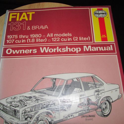 1975-80 fiat 131 brava haynes workshop manual service shop repair 76 77 78 79 80