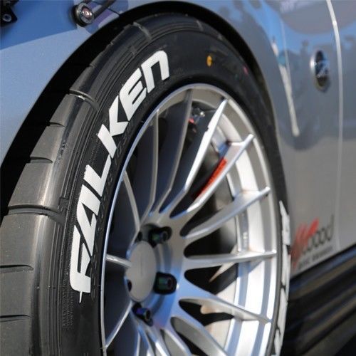 Falken tire lettering (permanent) - 1.25&#034; for 18&#034; and 19&#034; wheels (8 decals)