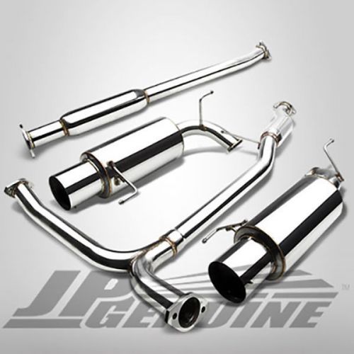 4.5&#034; tip dual muffler racing catback exhaust - honda accord v6 98-02