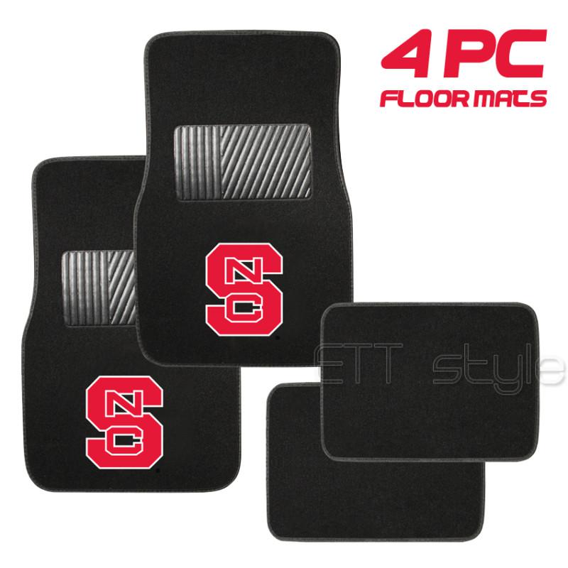 Nc north carolina state wolfpack ncaa 4pc carpet floor mats ford pontiac buick