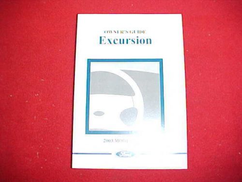 ford excursion owners manual