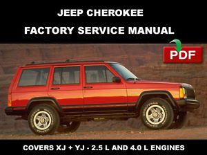 Jeep cherokee 1984 - 1996 factory oem service repair workshop shop fsm manual