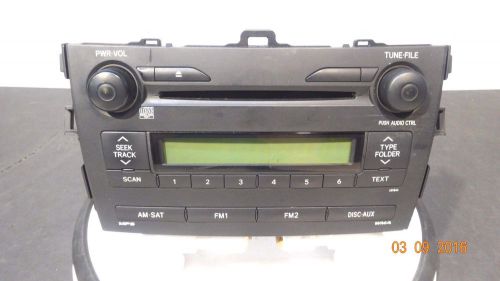 2009 toyota corolla cd player radio receiver a51844 8612002750 nice oem