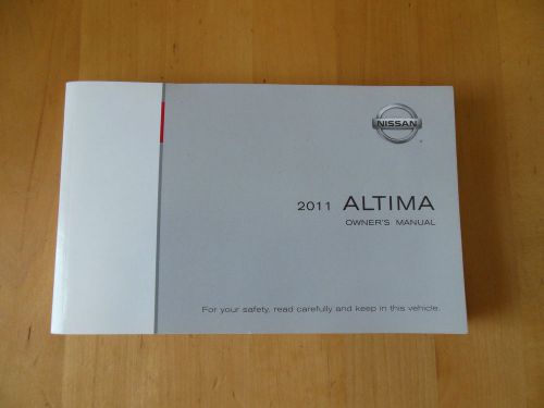 2011 nissan altima owner&#039;s manual lightly used