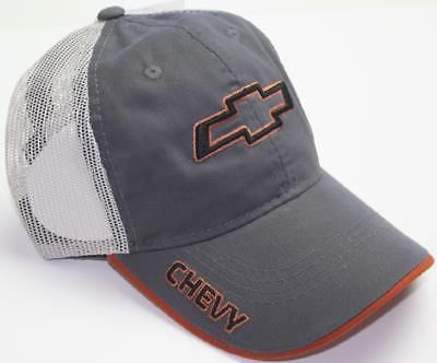 Chevrolet chevy gm hat cap logo duramax baseball gmc ss mesh back summer orange