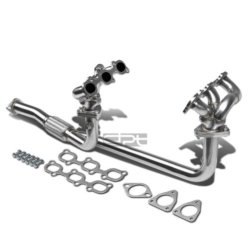For 95-99 maxima 3.0 v6 a32 vq30de stainless flex exhaust pipe manifold header