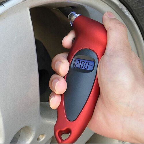 New lcd digital auto car motorcycle air pressure tire tyre gauge tester tool pl