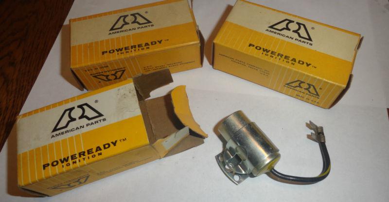  3  poweready ignition condenser  new old stock / cars/ automobile/ 
