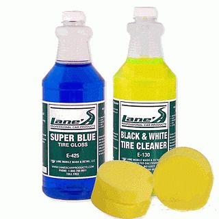 Lanes car products k-1020-32 super blue tire gloss shine cleaner &amp; dresser 32oz