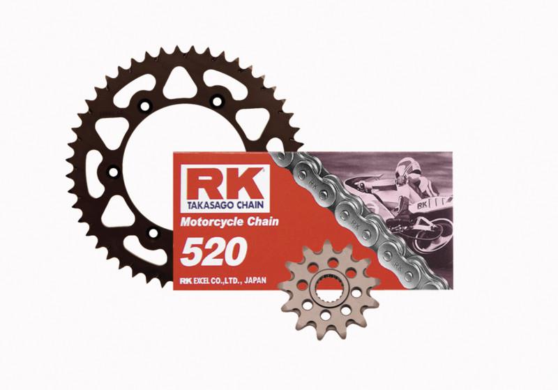 Rk outlaw chain and aluminum sprocket kit ktm 525 exc mxc 03-08 14/52