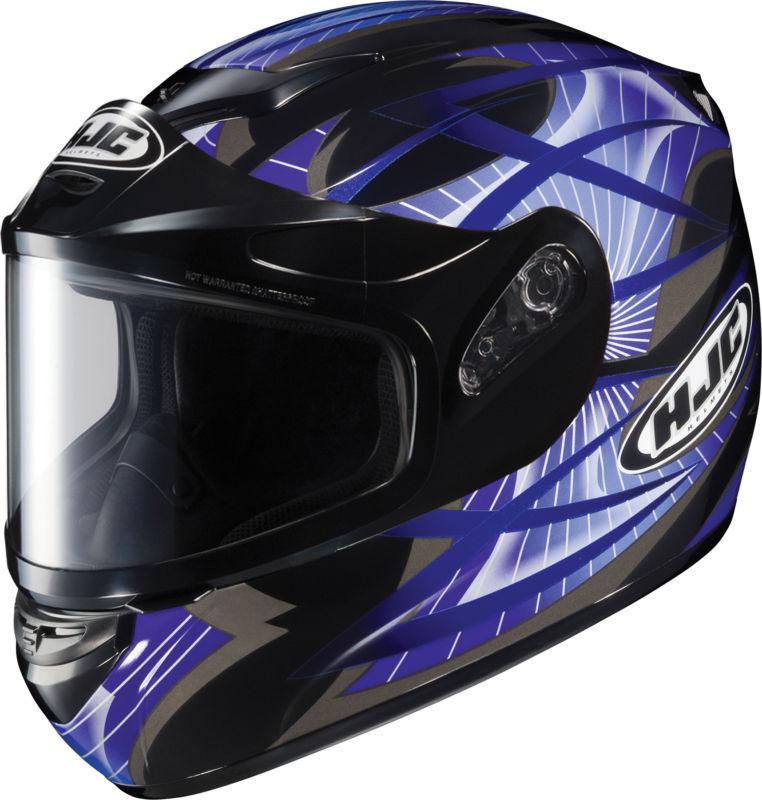 Hjc cs-r2 storm full face snowmobile helmet blue size xx-large