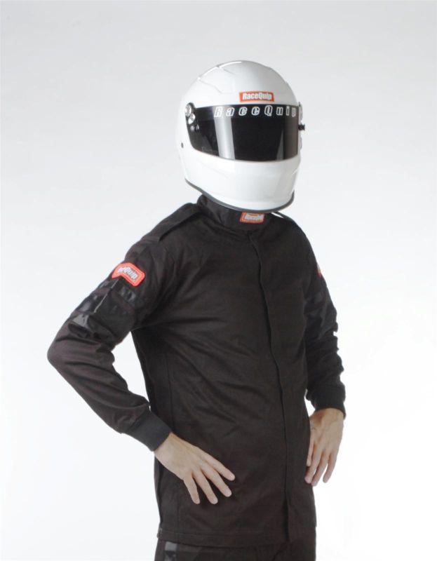 Racequip 111008 black 110 series pyrovatex sfi-1 jackets men's 3x-large single