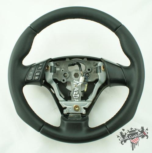 Steering wheel mazda 3 new leather !! sport modified !