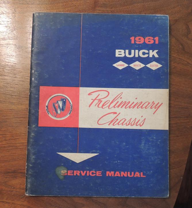 1961 buick preliminary chassis service information