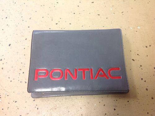 Owner's manual 1991 pontiac 6000