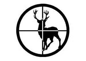 Deer hunter decal - 7.1"w x 7.0"h