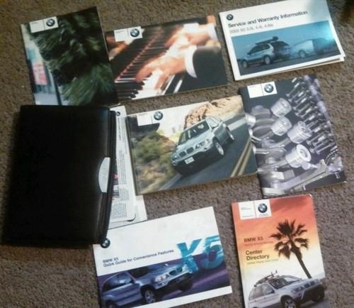 2001- 2003 bmw x5 3.0i x5 4.4i x5 4.6is owner's manual for vehicle original lots